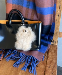 COSY（コージー）の「[COSY/コージー] リアルファー スモールベア キーチャーム（キーホルダー）」