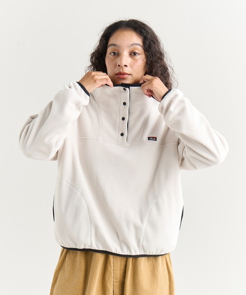 NANGA(ナンガ)の「AIR WARM FLEECE TOPS W/エアウォーム フリース トップス (ウィメンズ)(その他トップス・レディース・グリーン/アイボリー/ブラック/ピンク系その他・L/M/S)」の7枚目の写真
