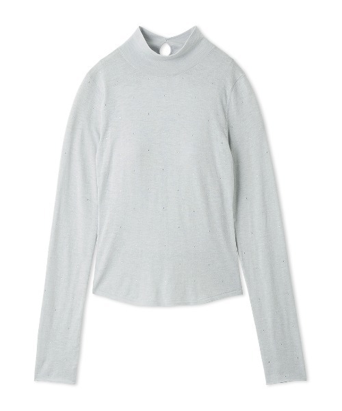 SNIDEL（スナイデル）の「バックオープンニットプルオーバー（ニット/セーター・レディース・ライトブルー/オフホワイト/グレー・F）」の19枚目の写真