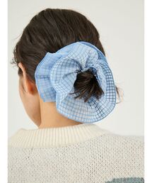 emmi（エミ）の「チェックオーガンジーシュシュ（その他ヘアアクセサリー）」