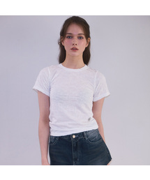Wrinkle Slimfit T-shirt [White]