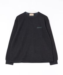 ALMOND（アーモンド）の「WAFFLE CREW L/S T-SHIRTS/ALMOND アーモンド ワッフル クルーネック 長袖Tシャツ サーマル 厚手 ロンT（Tシャツ/カットソー）」