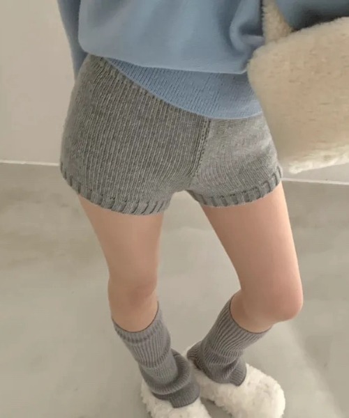 yuue' ( wear )（ユーイ）の「ニットショートパンツ（その他パンツ・レディース・チャコールグレー/グレー/ブラック・FREE）」の18枚目の写真