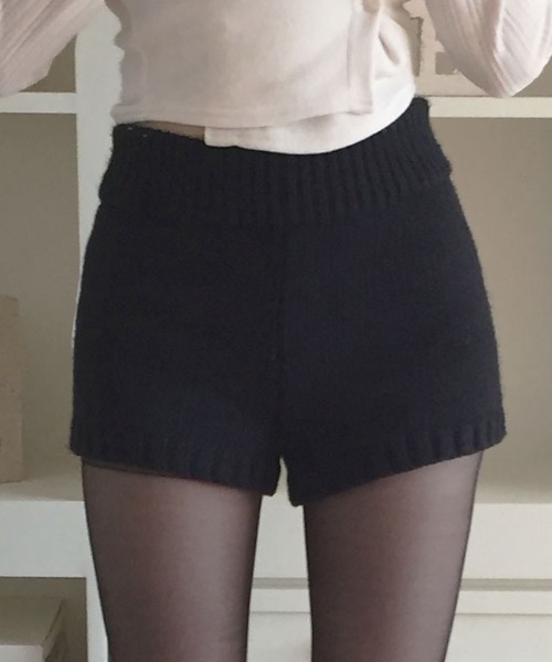 yuue' ( wear )（ユーイ）の「ニットショートパンツ（その他パンツ・レディース・チャコールグレー/グレー/ブラック・FREE）」の13枚目の写真