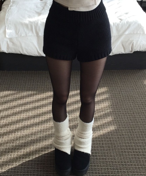 yuue' ( wear )（ユーイ）の「ニットショートパンツ（その他パンツ・レディース・チャコールグレー/グレー/ブラック・FREE）」の14枚目の写真