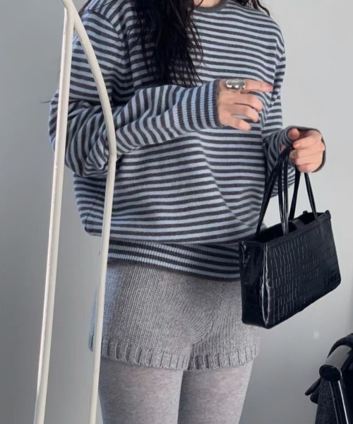 yuue' ( wear )（ユーイ）の「ニットショートパンツ（その他パンツ・レディース・チャコールグレー/グレー/ブラック・FREE）」の21枚目の写真