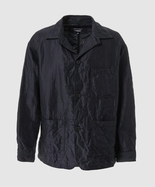 COMME des GARCONS HOMME(コム デ ギャルソン・オム)の「ESTEL LINEN STRIPE JACKET(その他アウター・メンズ・ブラック系/ネイビー系・S/M)」の2枚目の写真