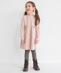 BRANSHES（ブランシェス）の「【あったか】ウエストリボン裏起毛ワンピース（ワンピース）」