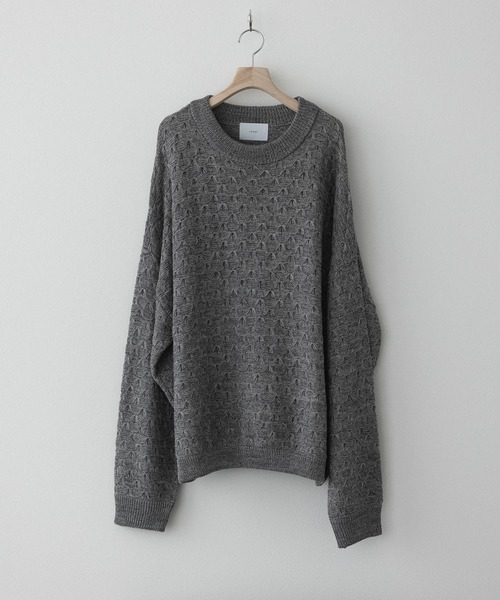 remer（リメール）の「LIGHT DRY BUTTERFLY KNIT / ライトドライバタフライニット（ニット/セーター・メンズ・グレー/ブラック・LARGE/MEDIUM/SMALL/X-SMALL）」の12枚目の写真