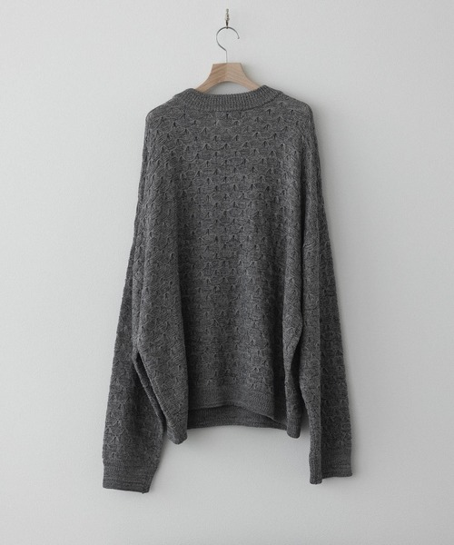 remer（リメール）の「LIGHT DRY BUTTERFLY KNIT / ライトドライバタフライニット（ニット/セーター・メンズ・グレー/ブラック・LARGE/MEDIUM/SMALL/X-SMALL）」の13枚目の写真