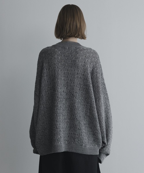 remer（リメール）の「LIGHT DRY BUTTERFLY KNIT / ライトドライバタフライニット（ニット/セーター・メンズ・グレー/ブラック・LARGE/MEDIUM/SMALL/X-SMALL）」の15枚目の写真