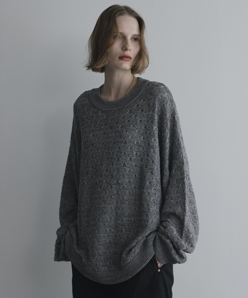 remer（リメール）の「LIGHT DRY BUTTERFLY KNIT / ライトドライバタフライニット（ニット/セーター・メンズ・グレー/ブラック・LARGE/MEDIUM/SMALL/X-SMALL）」の17枚目の写真
