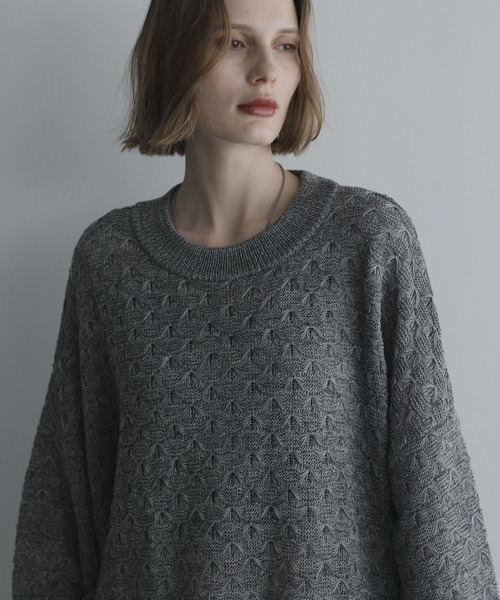 remer（リメール）の「LIGHT DRY BUTTERFLY KNIT / ライトドライバタフライニット（ニット/セーター・メンズ・グレー/ブラック・LARGE/MEDIUM/SMALL/X-SMALL）」の19枚目の写真
