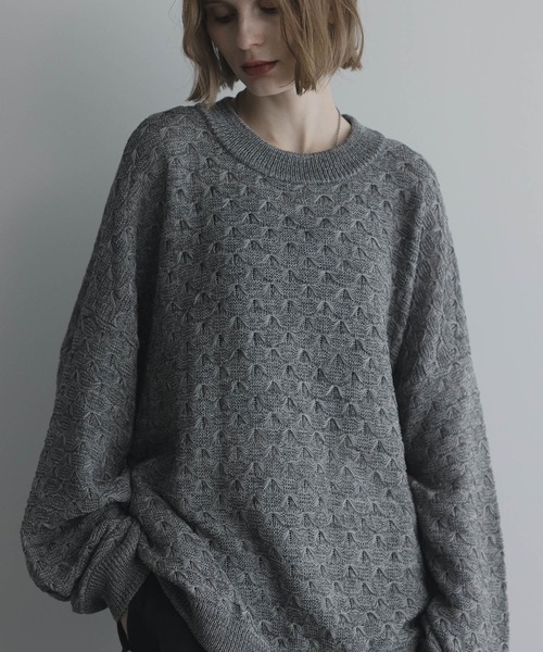 remer（リメール）の「LIGHT DRY BUTTERFLY KNIT / ライトドライバタフライニット（ニット/セーター・メンズ・グレー/ブラック・LARGE/MEDIUM/SMALL/X-SMALL）」の18枚目の写真