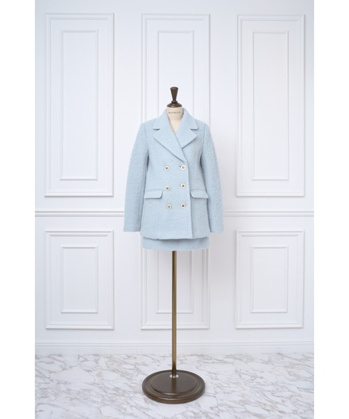 MISTREASS(ミストレアス)の「Shaggy Tailored Mini Set(セットアップ・レディース・アイボリー/グレイッシュブルー/ピンク・FREE)」の6枚目の写真