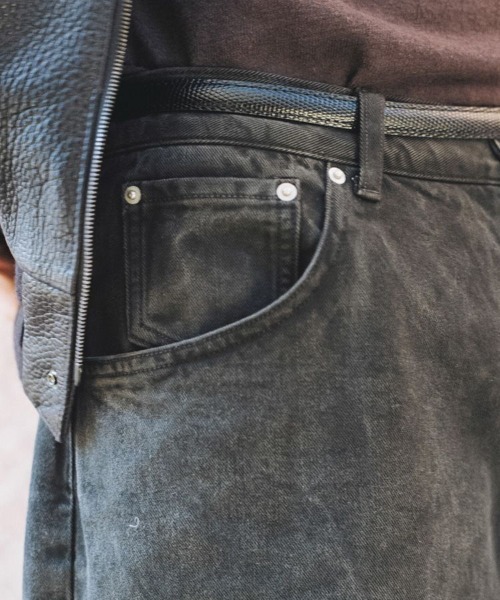 CRACK WASHED BAGGY DENIM PANTS（デニムパンツ）｜LIDNM（リドム）の