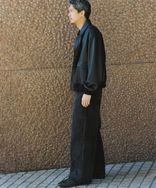 CRACK WASHED BAGGY DENIM PANTS（デニムパンツ）｜LIDNM（リドム）の