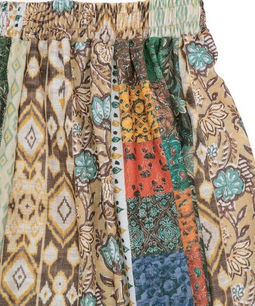 チチカカ（チチカカ）の「ファブリックプリントジャージースカート（スカート・レディース・ブルー/マルチ/ベージュ・MEDIUM/LARGE）」の13枚目の写真