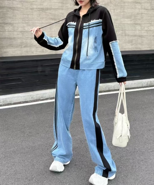 MOUSSY 激かわ♡ スウェットデニム セットアップ かなりおすすめ