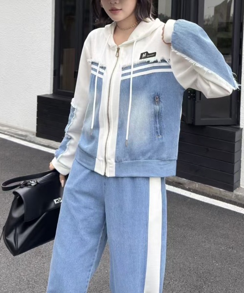 MOUSSY 激かわ♡ スウェットデニム セットアップ かなりおすすめ