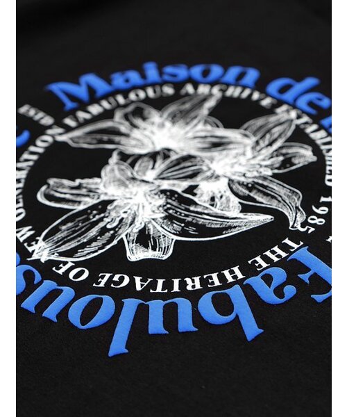 FABULOUS ARCHIVE(ファビュラスアーカイブ)の「ウィメンズ リリス リラックスクロップTシャツ ブラックブルー(FCC2TS385W)(Tシャツ/カットソー・レディース・ブラック・SMALL/MEDIUM)」の6枚目の写真