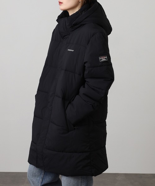 GUESS JEANS(ゲスジーンズ)の「GUESS JEANS ミドル丈パファージャケット(ダウンジャケット/コート・メンズ・ブラック・XL/S/L/M)」の2枚目の写真