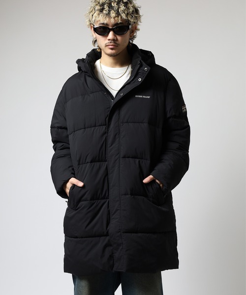 GUESS JEANS(ゲスジーンズ)の「GUESS JEANS ミドル丈パファージャケット(ダウンジャケット/コート・メンズ・ブラック・XL/S/L/M)」の9枚目の写真