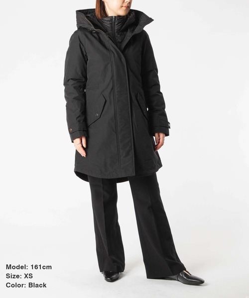 WOOLRICH（ウールリッチ）の「WOOLRICH AUTHENTIC 3 IN 1 PARKA ウールリッチ オーセンティック スリーインワン  ダウンジャケット（ダウンジャケット/コート・レディース・ブラック/ネイビー・LARGE/SMALL/MEDIUM）」の3枚目の写真