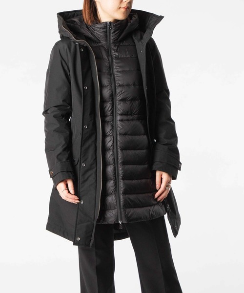WOOLRICH（ウールリッチ）の「WOOLRICH AUTHENTIC 3 IN 1 PARKA ウールリッチ オーセンティック スリーインワン  ダウンジャケット（ダウンジャケット/コート・レディース・ブラック/ネイビー・LARGE/SMALL/MEDIUM）」の6枚目の写真