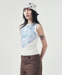 RUSTICCLUB（ラスティッククラブ）の「RC Bandana sleeveless_Blue（Tシャツ/カットソー）」