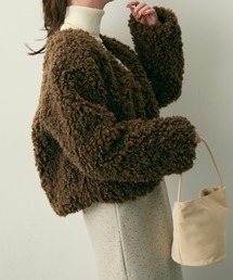 Lunea（ルネア）の「Vネックボアブルゾン（ブルゾン）」