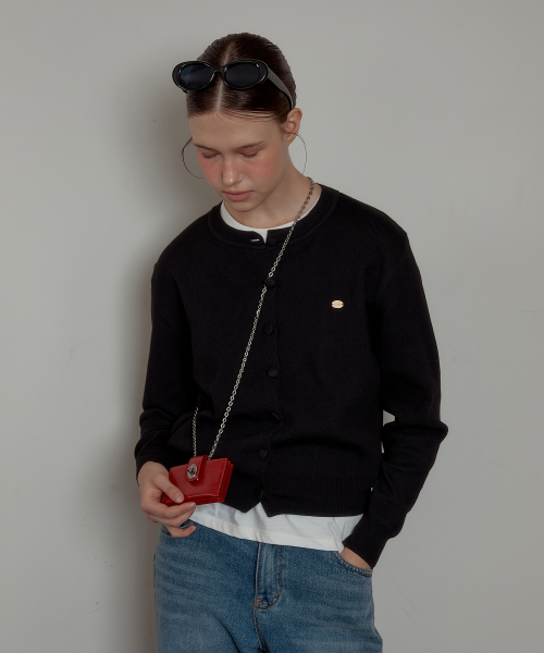 ANOETIC（アノエティック）の「ANC BASIC ROUND CARDIGAN_BLACK（カーディガン/ボレロ・レディース・ブラック・FREE）」の6枚目の写真