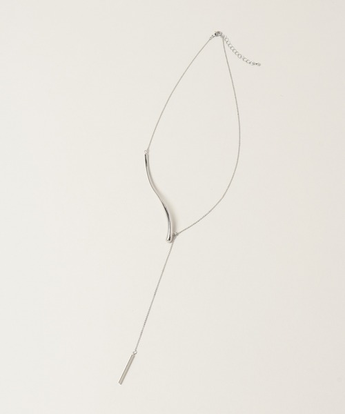 A part by(アパートバイ)の「ウェーブバーネックレスS(ネックレス・レディース・シルバー/ゴールド・FREE)」の1枚目の写真