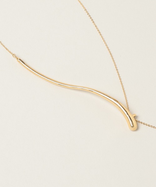 A part by(アパートバイ)の「ウェーブバーネックレスS(ネックレス・レディース・シルバー/ゴールド・FREE)」の5枚目の写真