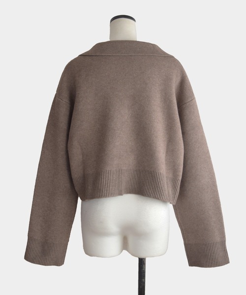 Marient（マリエント）の「テーラーカラーニットPO（ニット/セーター・レディース・グレー/ブラウン・FREE）」の19枚目の写真