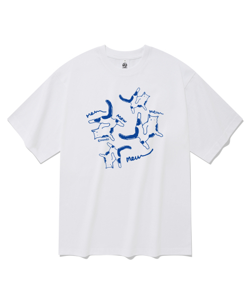 RADINEO(ラディネオ)の「キャッツ 半袖Tシャツ ホワイト(Tシャツ/カットソー・メンズ・その他・LARGE/MEDIUM/SMALL/X-LARGE)」の1枚目の写真