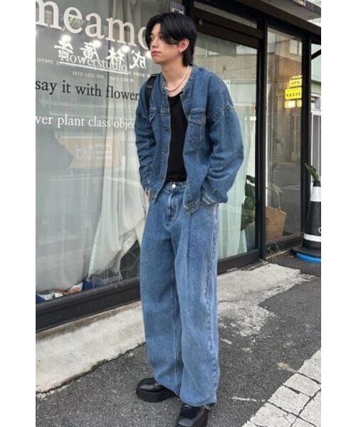 DECET(デケト)の「Deep Pleats Wide Jeans DCPT030Blue(デニムパンツ・レディース・その他・34/32/30/26/28)」の22枚目の写真