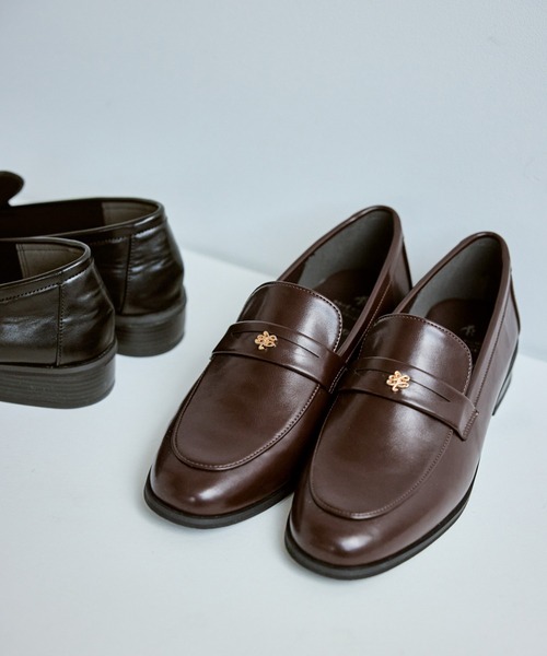 ROPE' PICNIC(ロペピクニック)の「ROPE' PICNIC PASSAGE byHARUTA メタルモチーフローファー(ローファー・レディース・ブラウン系その他/ブラック・23/24.5/24/23.5)」の22枚目の写真