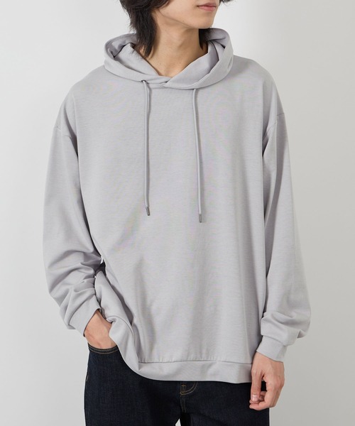 URBAN COLLECTION(アーバンコレクション)の「URBAN COLLECTION エアスムージー 360°ストレッチボックスパーカー(パーカー・メンズ・ベージュ/ブラック/グレー/ブルー・S/M/L/XL)」の1枚目の写真