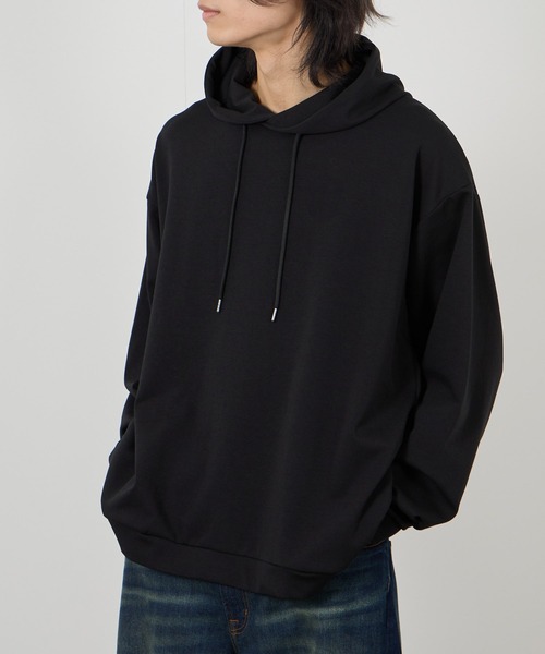 URBAN COLLECTION(アーバンコレクション)の「URBAN COLLECTION エアスムージー 360°ストレッチボックスパーカー(パーカー・メンズ・ベージュ/ブラック/グレー/ブルー・S/M/L/XL)」の2枚目の写真