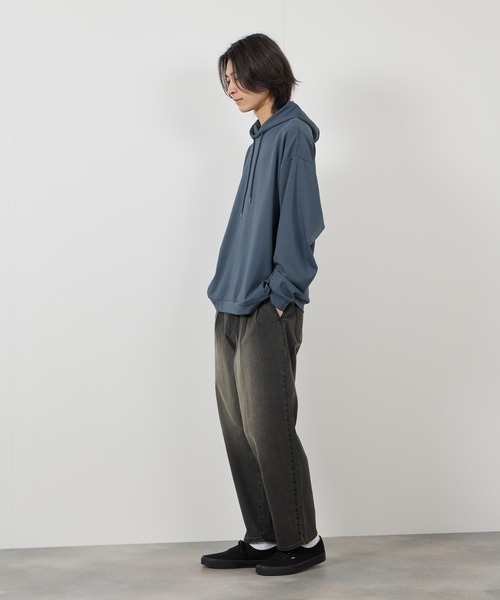 URBAN COLLECTION(アーバンコレクション)の「URBAN COLLECTION エアスムージー 360°ストレッチボックスパーカー(パーカー・メンズ・ベージュ/ブラック/グレー/ブルー・S/M/L/XL)」の15枚目の写真