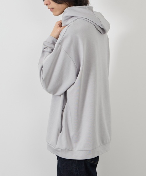 URBAN COLLECTION(アーバンコレクション)の「URBAN COLLECTION エアスムージー 360°ストレッチボックスパーカー(パーカー・メンズ・ベージュ/ブラック/グレー/ブルー・S/M/L/XL)」の16枚目の写真