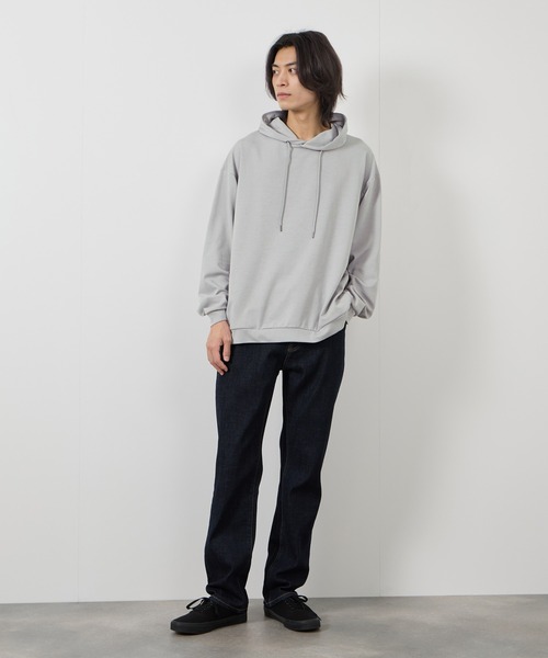 URBAN COLLECTION(アーバンコレクション)の「URBAN COLLECTION エアスムージー 360°ストレッチボックスパーカー(パーカー・メンズ・ベージュ/ブラック/グレー/ブルー・S/M/L/XL)」の18枚目の写真