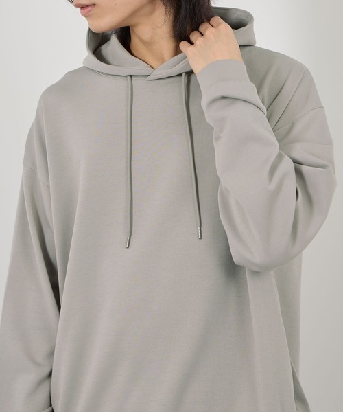URBAN COLLECTION(アーバンコレクション)の「URBAN COLLECTION エアスムージー 360°ストレッチボックスパーカー(パーカー・メンズ・ベージュ/ブラック/グレー/ブルー・S/M/L/XL)」の10枚目の写真