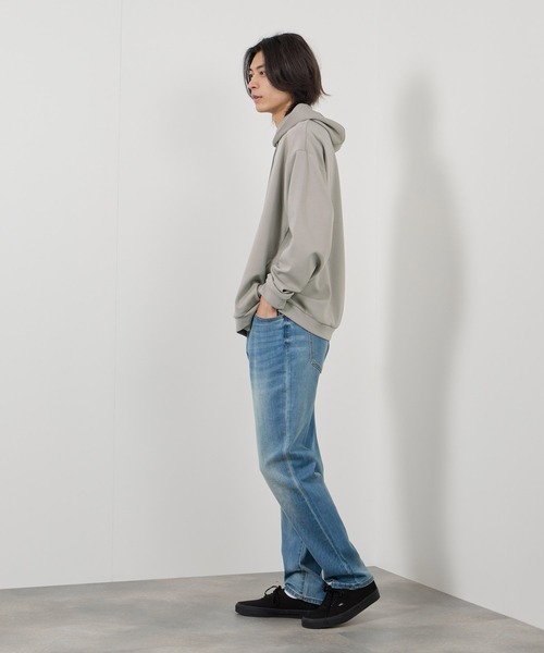URBAN COLLECTION(アーバンコレクション)の「URBAN COLLECTION エアスムージー 360°ストレッチボックスパーカー(パーカー・メンズ・ベージュ/ブラック/グレー/ブルー・S/M/L/XL)」の12枚目の写真