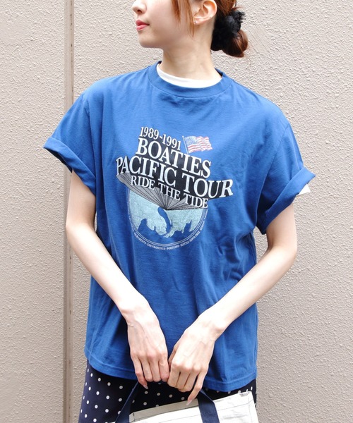 THE SHINZONE（ザ　シンゾーン）の「THE SHINZONE/シンゾーン　ボーティーズツアーTEE　BOATIES TOUR TEE　26MMSCU08（Tシャツ/カットソー・レディース・ブルー/グレー/ホワイト・FREE）」の3枚目の写真