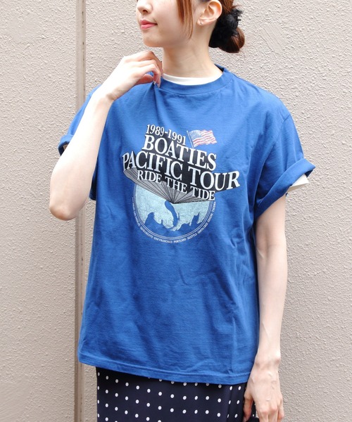 THE SHINZONE(ザ シンゾーン)の「THE SHINZONE/シンゾーン ボーティーズツアーTEE BOATIES TOUR TEE 26MMSCU08(Tシャツ/カットソー・レディース・ブルー/グレー/ホワイト・FREE)」の16枚目の写真