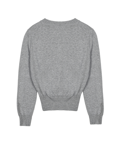 NICK&NICOLE（ニックアンドニコール）の「MINI BUTTERFLY SOFT V-CARDIGAN_GRAY BLACK（カーディガン/ボレロ・レディース・その他・FREE）」の5枚目の写真