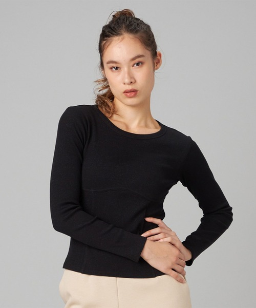 Chacott ホリデーラメロングスリーブTシャツ ホリデーラメロングスリーブTシャツ（Tシャツ/カットソー）｜Chacott