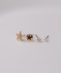 Peony（ピオニー）の「【Peony/ピオニー】/ステンレスポスト　片耳用　モチーフピアスセット（ピアス（片耳用））」